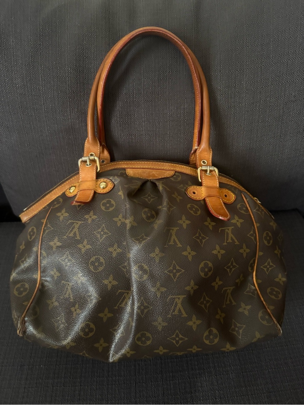 Louis Vuitton canvas  authentic with date code zipper derailed needs fixing